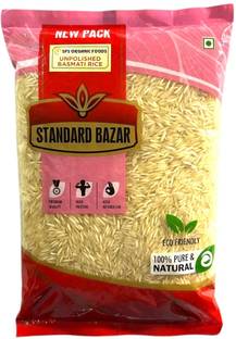 SPS Organic Food Unpolished Basmati Rice (Long Grain, Raw)