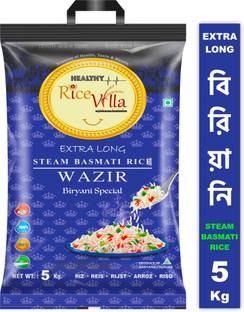 Healthy Rice Villa 11-21  Wazir Biryani Special 5Kg Basmati Rice (Long Grain, Steam)