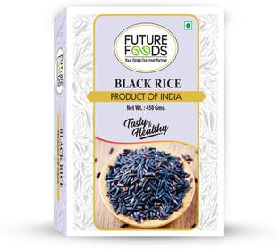 Future Foods All Natural Forbidden Karuppu Kavuni Rice, Pack of 1 - 450 grams Black Basmati Rice (Long Grain, Raw)