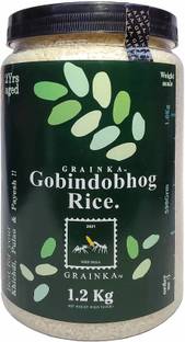 Grainka GOBINDOBHOG RICE || 1.200 KG || Aged Rice || KAIMA / JEERAKASALA Gobindobhog Rice (Small Grain, Raw)