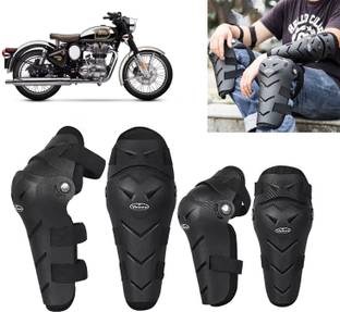 AUTO PEARL Protective Elbow Guard/Knee and Shin Guards, Skating for Classic Chrome Elbow Guard, Knee Guard, Shin Guard Free Black