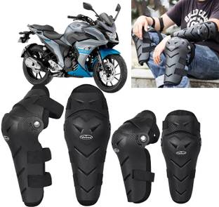 AUTO PEARL Elbow Guard, Knee Guard, Shin Guard Free Black