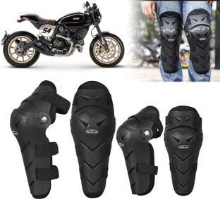 AUTO PEARL Protective Elbow Guard/Knee and Shin Guards Elbow Guard, Knee Guard, Shin Guard Free Black