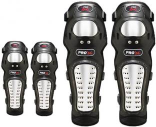 SRPHERE Elbow Guard, Shin Guard Free Black, Silver