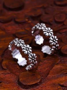 Pissara by Sukkhi 925 Sterling Silver Toe Rings|with Authenticity Certificate & 6 M Warranty Silver Rhodium Plated Toe Ring