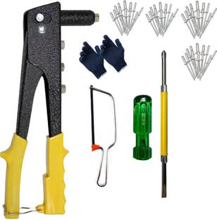 Digital Craft Riveter Nail Gun 10"inch Sheet metal fix,Cutter,2 In 1 Screw Driver Medium Duty Slow Hitting Rivet Gun