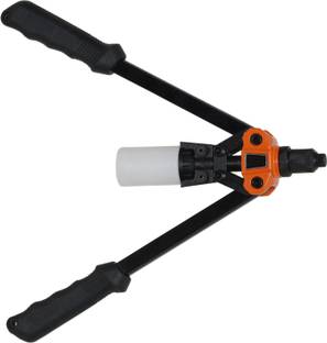 Digital Craft Portable 13 Inch Heavy Duty Mini Hand Riveter Blind Rivet Gun Tool Shock-Proof Hand Tools With Soft Rubber Non-Slip Handle Heavy Duty Slow Hitting Rivet Gun