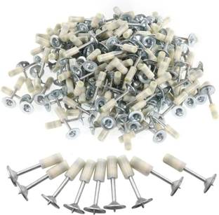 Pyu 7.3mm Nail Gun Manual Steel Nails, Round Nails 100 pcs Rivet (Aluminium) Rivet