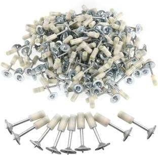 AASHRO MALL 7.3mm Nail Gun Manual Steel Nails, Round Nails 100 pcs Rivet (Aluminium) Rivet