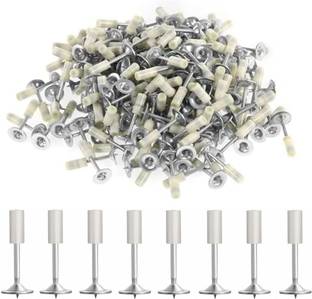 PRETOX Nail Gun Manual Steel Nails, 100 pcs Round Nails Wall Fastening Tool Angle Grinder