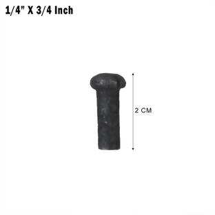Implemental Mild Steel Rivets Screw- (Pack Of 50 Pcs) (1/4" X 3/4") Rivet
