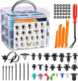 Zeitel Plastic Trim Panel Clip Removal Tool, Car Push Retainer Clips & Door Rivet