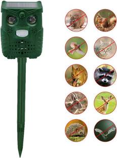FreshDcart Karomouj Ultrasonic Animal Repeller with Solar Powered Repeller for Cats, Dogs Ultrasonic R...