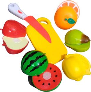 sbaprime 5 Pcs Fruits Play Toy Set Cutting Fruits Toys