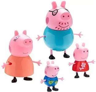 RSA enterprises Peppa Pig, Peppa Family Toy, Baby Pig, Daddy, Mommy Pig toys
