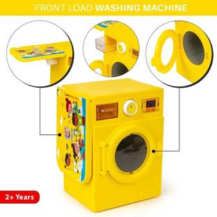 BKDT Marketing Washing Machine with Open Door & Foldable Ironing Table Role Play Toy for Kids