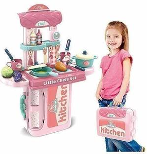 himanshu tex Latest Pretend Play Carry Along Kitchen Food Play Set for Girls