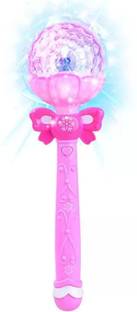 Toys N Smile Magic Wand, Fairy Wand Stick with Light Music Projection Rotating Toy for Kids