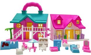 Jayaansh Traders Doll House For Girls 2 Room Set Funny Doll House Play Set For Girls