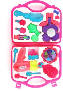 Aditi Toys Fashion Beauty Set for Girls with Suitcase || Color-Pink || Age - 3+ Years