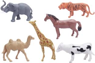 WOW toys Playset of Wild & Domestic Animals, Pack of 6 Animals