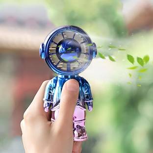 Toybot Astronaut Shape Powerful Mini USB Rechargeable Hand Fan With 3 Speed Modes