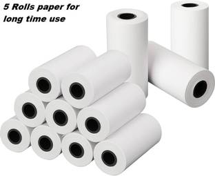 CrazyBuy 5 Rolls Kids Camera Paper for Instant Print Camera