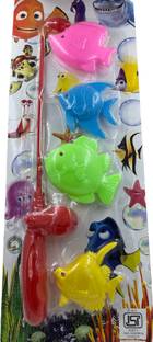 RAGVEE Magnetic Fishing Toy Game with Fishing Rod and Colorful Fishes