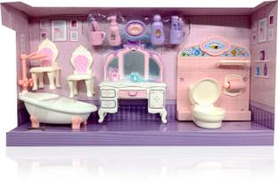 Planet of Toys Doll House Play Set for Kids with Accessories Complete Pretend Play Set for Kids