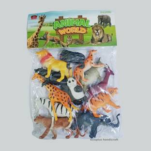 VACHASYA 12pc Animal set Pouch Heavy Quality