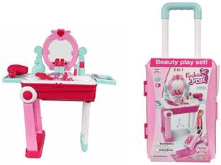 बेस्टी टॉयज 2 in 1 Makeup Play Set with Light,Sound for Kids
