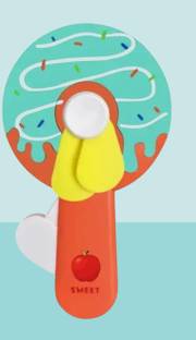 Citrine Unique Soft Care Doughnut Design Handy High Speed Hand Fan For Kids Boys Girls