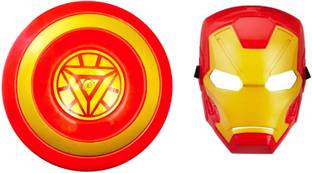 Balloonistics Ion Man Premium Quality Plastic Shield and Mask Combo for Kids Novelty Toy