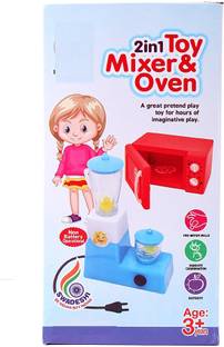 zokato 2 in 1 Toy oven with mixer_multicolour