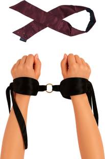 Nooky Handcuff & Satin Blindfold Set – Special Gift Set for Men & Women