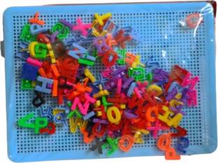 S Mark Plastic ABCD Alphabet 123 Learning Alphabet and Number For Kids (1set)