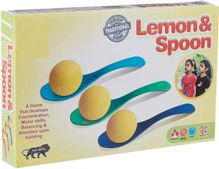 zokato Lemon and Spoon A Balancing Game for Family Fun, Multicolor