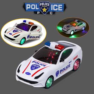 Pick And Nick Toys LIGHT CAR ROTATING CAR COP CAR FOR KIDS PC50
