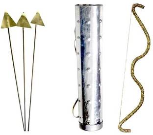 KAKU FANCY DRESSES Bow Arrow Tarksh Set, Ramleela , Mythological Play Accessories, Costume Props