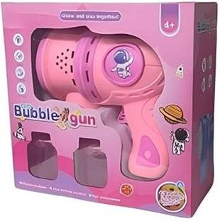 Pepstter Space Bubble Gun Toy with Light and Bubble Solution- 5000+ Bubbles Per Minutes