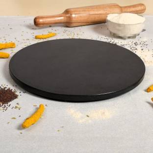 Modern Decor Emporium Marble Chakla Black ( 10 INCH)| Rolling Board | Chapati Maker for Kitchen Board