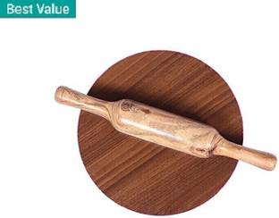 RSPTJM Chakla Belan Set Combo Pack PLY Chakla 10 IN belan 12 In /Roti Rolling Pin & Board