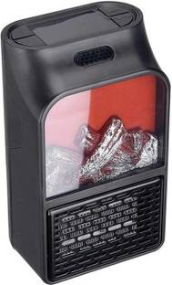 Radhe 900W Portable Electric Flame Heater Mini Wall Outlet Home Room Heater-X5 Fan Room Heater