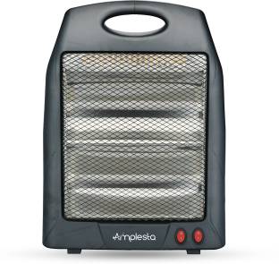 Amplesta Room Heater 2 rods 800W with Tip-Over Protection, ISI Approved, Safety mesh Blaze Halogen Room Heater