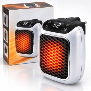 REGENTECOM Portable Wall Outlet Space Heater Fan Room Heater with Digital Display Fan Room Heater
