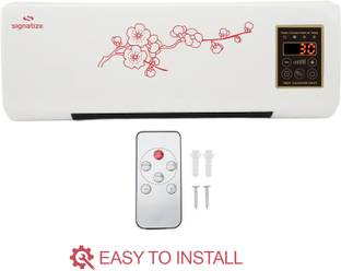 SIGNATIZE Wall-Mounted Heater-Remote Controlled,Timer Function Temperature Control Heater Fan Room Heater