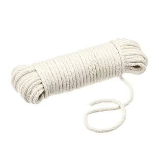 JCT AGRICO MACRAME CORD TWISTED COTTON STRONG ROPE FOR WALL HANGER,HOME DECOR,DIY,ETC White