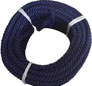 Basrah niwar 112MM COTTON ROPE 70FEET LONG STRONG Blue