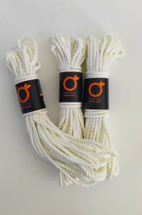 orange Industries Rope For Drying Clothes 3 Pic (27 MTR) Twisted Polyester Retractable Clothesline White