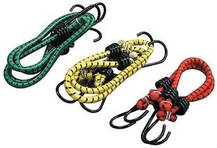 Cartme Stretchable Elastic Rope/Bungee Cord for Hanging Clothes,Tying Behind Bike Multicolor